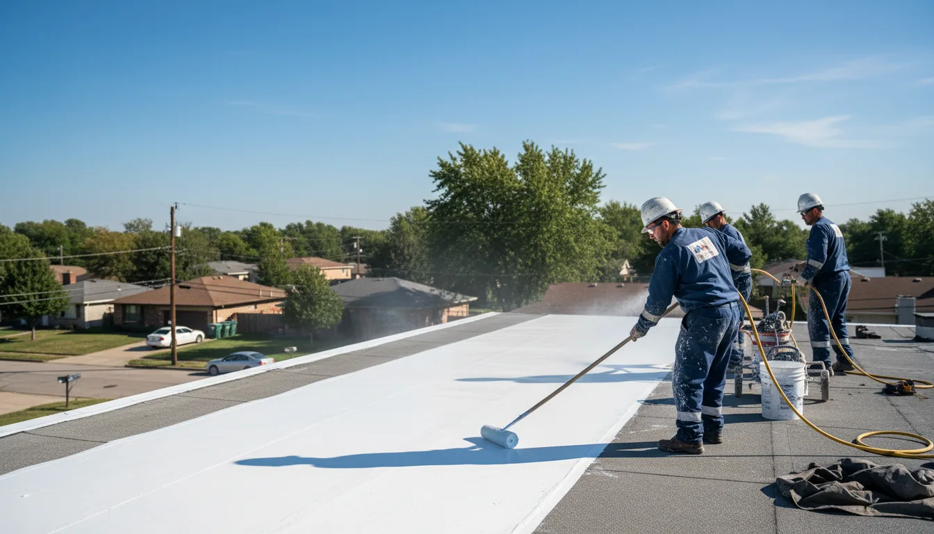 Commercial roof coating in Gorum, LA near me